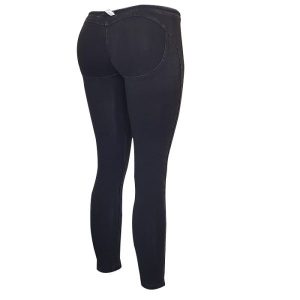 LEGGINGS-(7/8) ANKLE-TALLE BAJO-EFECTO DENIM-LAVADO OSCURO-NEGRO