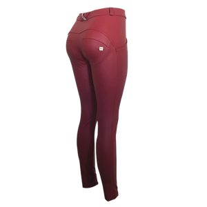 SKINNY-TALLE REGULAR-EFECTO PIEL-MATE ROJO