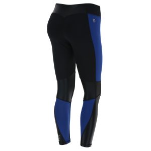 LEGGINGS - (7/8) ANKLE - TALLE BAJO - D.I.W.O. - BICOLOR NEGRO Y AZUL