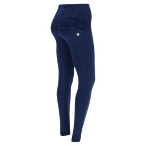 SKINNY-TALLE ALTO - DENIM OSCURO ZIPPER - AZUL