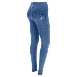 SKINNY-TALLE ALTO - DENIM CLARO ZIPPER  - AZUL