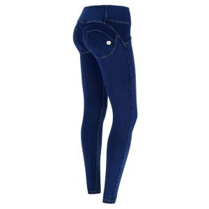 SKINNY-TALLE MEDIO- DENIM 3 BOTONES  - AZUL