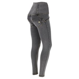 SKINNY-TALLE ALTO - DENIM 3 BOTONES  - GRIS
