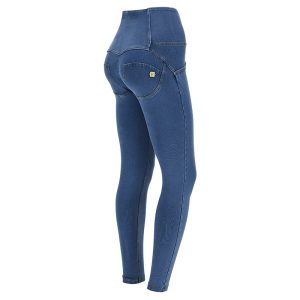 SKINNY-TALLE ALTO - DENIM CLARO 3 BOTONES  - AZUL