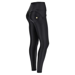 SKINNY-TALLE ALTO- PIEL 3 BOTONES- NEGRO