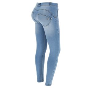 SKINNY-TALLE REGULAR-  DENIM CLARO DESLAVADO- AZUL